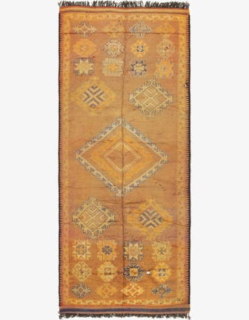5' 10 x 15' Hand Knotted Moroccan Wool Runner Rug