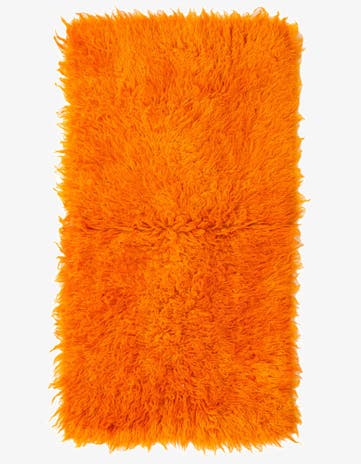 2' 4 x 4' 4 Hand Knotted Moroccan Wool Runner Rug