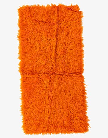 2' 2 x 4' 7 Hand Knotted Moroccan Wool Runner Rug