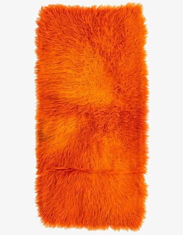 2' 4 x 4' 10 Hand Knotted Moroccan Wool Runner Rug