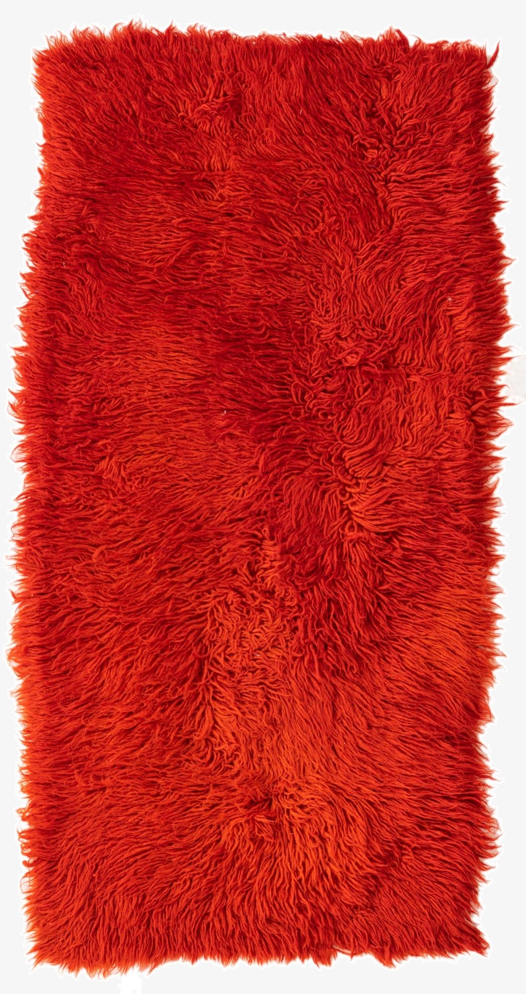 2' 1 x 4' 3  Hand Knotted Moroccan Wool Runner Rug