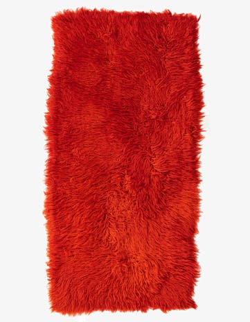 2' 1 x 4' 3 Hand Knotted Moroccan Wool Runner Rug