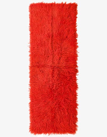 2' 4 x 6' 4 Hand Knotted Moroccan Wool Runner Rug