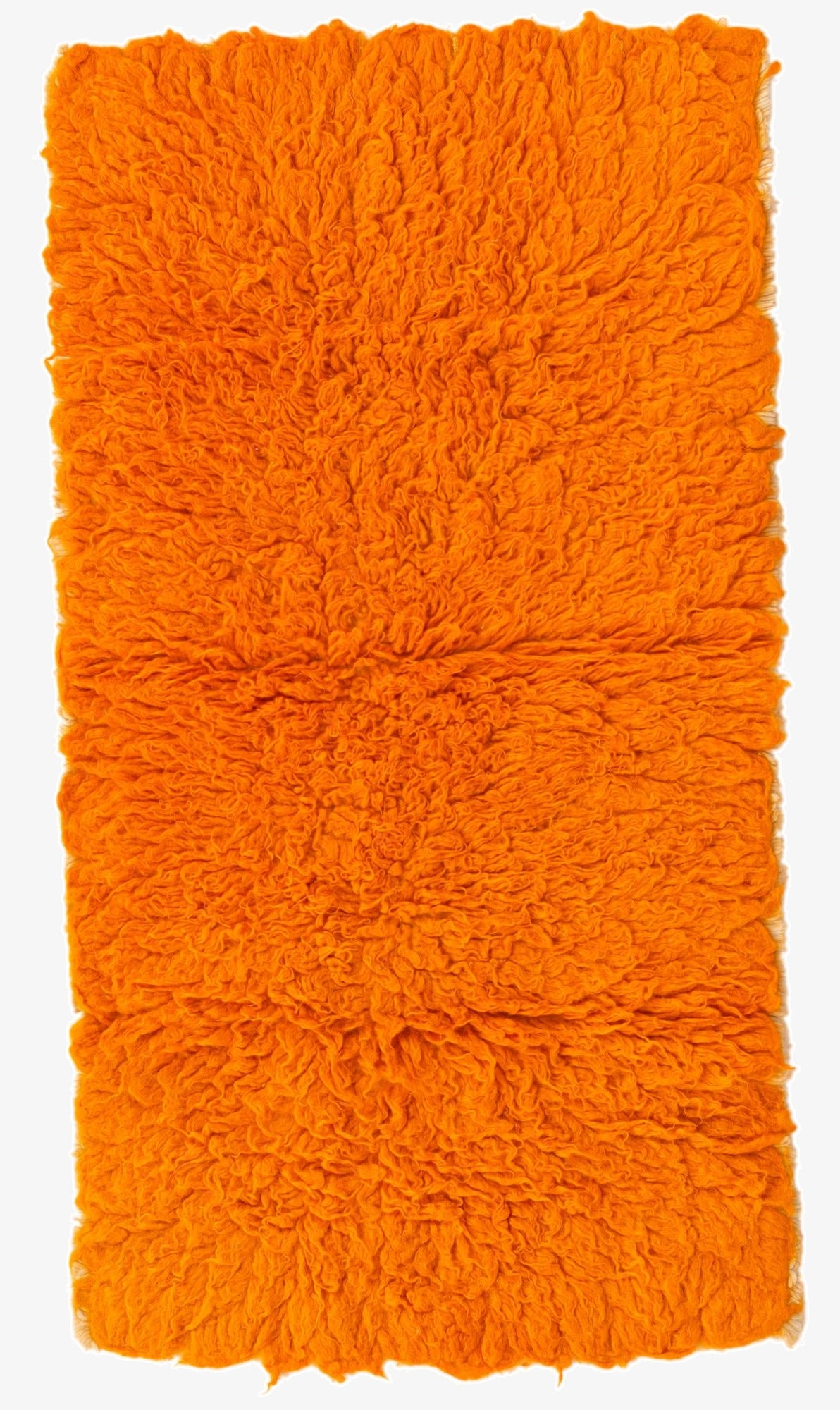 2' 4 x 4' 4  Hand Knotted Moroccan Wool Runner Rug