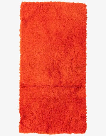 3' x 6' Hand Knotted Moroccan Wool Runner Rug