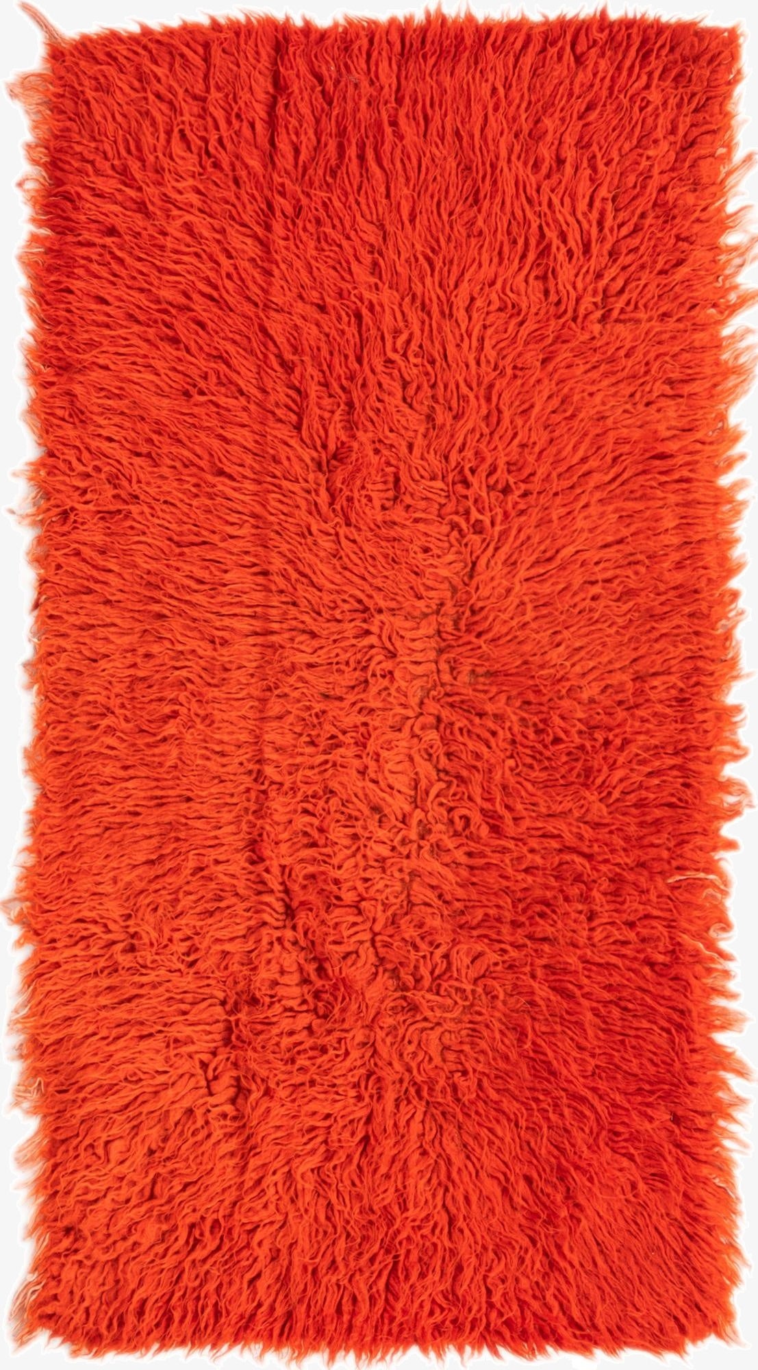 2' 2 x 4' 5  Hand Knotted Moroccan Wool Runner Rug