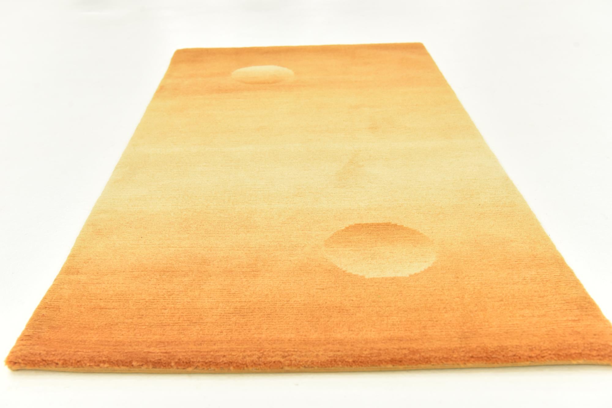 2' 4 x 4' 7 Hand Knotted Nepal Wool Runner Rug