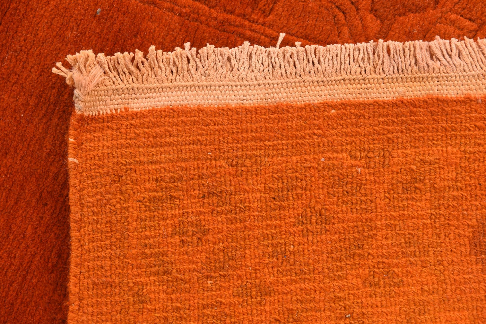 2' 4 x 4' 10 Hand Knotted Nepal Wool Runner Rug