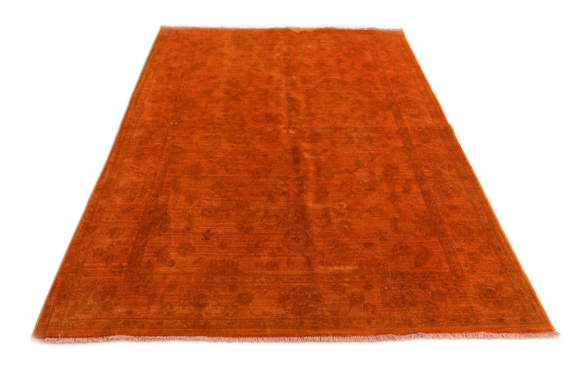 5' 2 x 7' 10 Hand Knotted Over-Dyed Ziegler Runner Rug