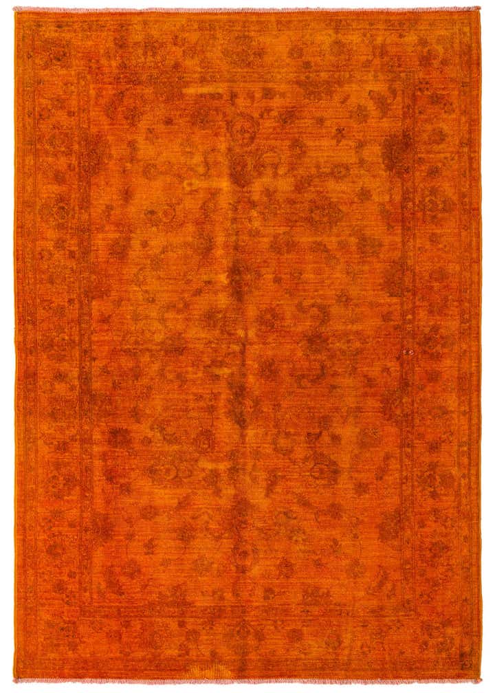 5' 2 x 7' 10 Hand Knotted Over-Dyed Ziegler Runner Rug