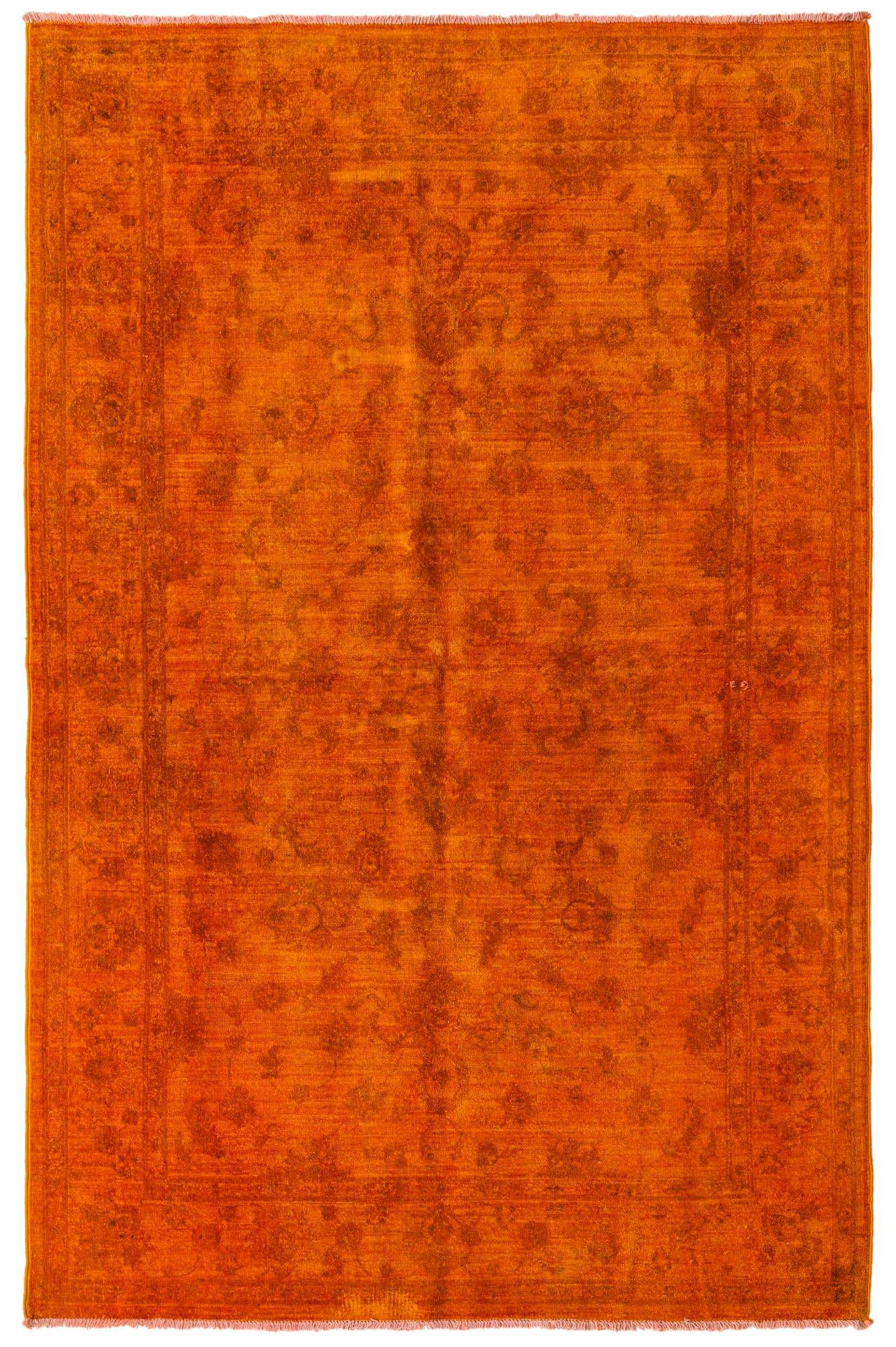 5' 2 x 7' 10 Hand Knotted Over-Dyed Ziegler Runner Rug