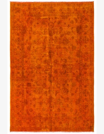 5' 2 x 7' 10 Hand Knotted Over-Dyed Ziegler Runner Rug