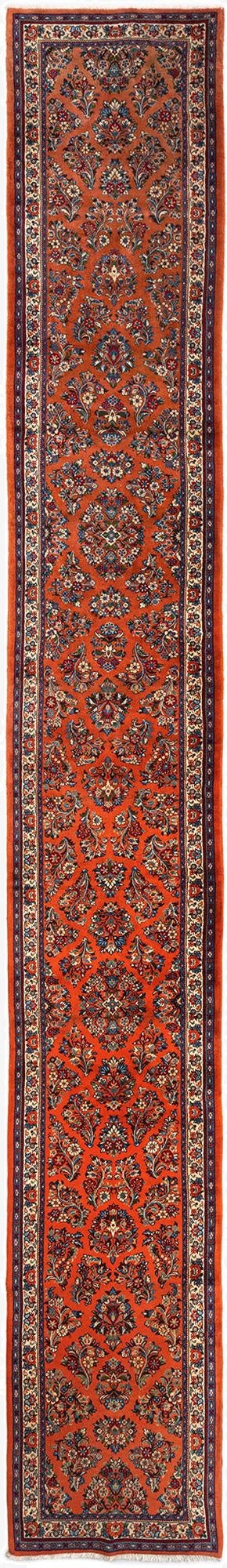2' 9 x 20' 11 Sarouk Wool Runner Rug