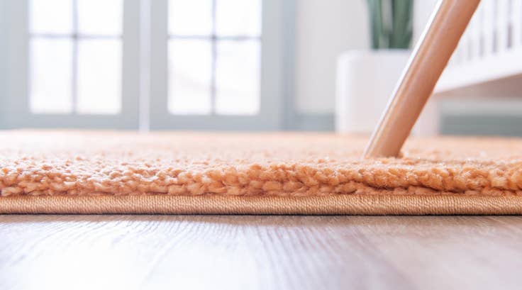 Detail image of 2' 2 x 6' 7 Solid Frieze Runner Rug