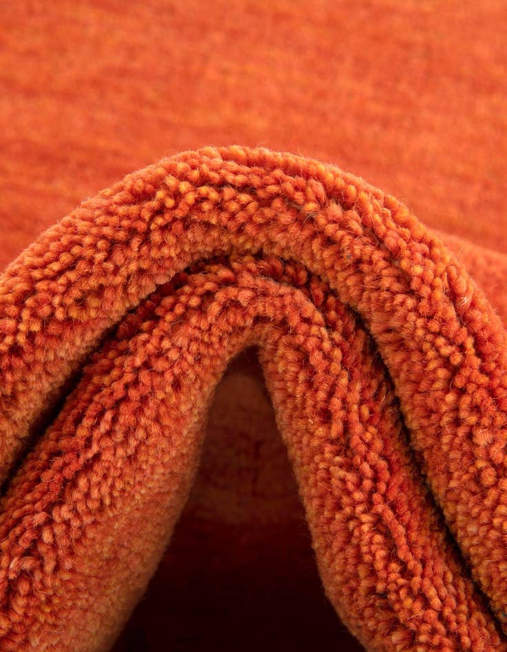 Detail image of 2' 7 x 16' 5  Hand Knotted Solid Gabbeh Wool Runner Rug