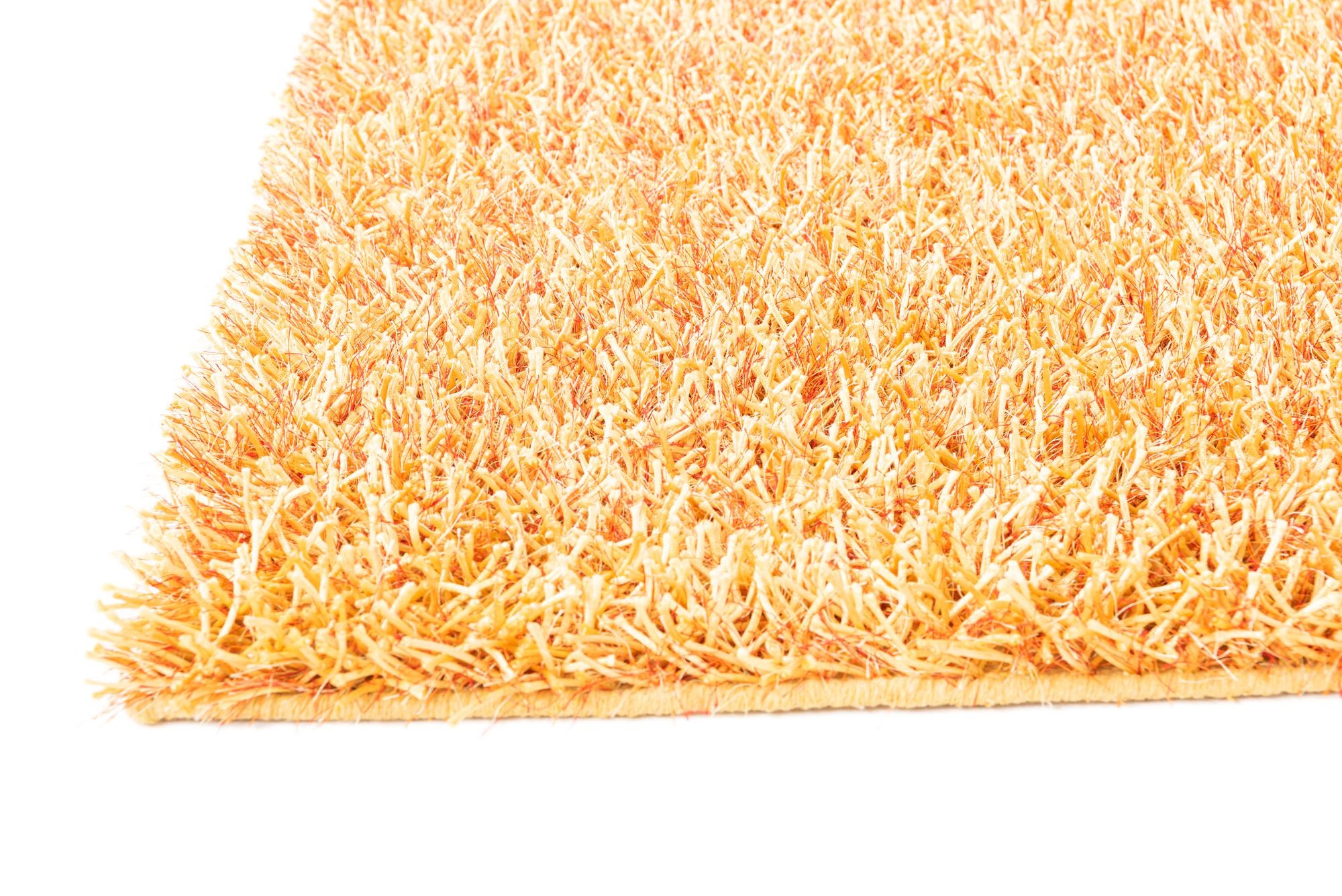2' 4 x 4' 8 Hand Knotted Solid Shag Runner Rug