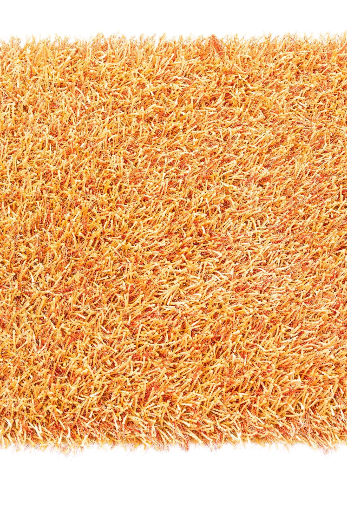 2' 4 x 4' 8 Hand Knotted Solid Shag Runner Rug