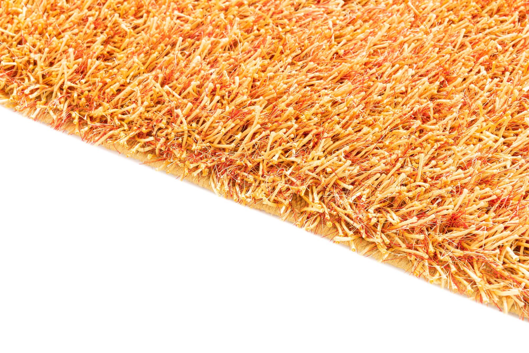 2' 4 x 4' 8 Hand Knotted Solid Shag Runner Rug