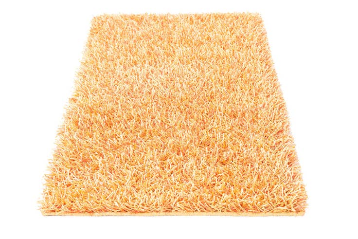 Detail image of 2' 5 x 4' 8 Hand Knotted Solid Shag Runner Rug