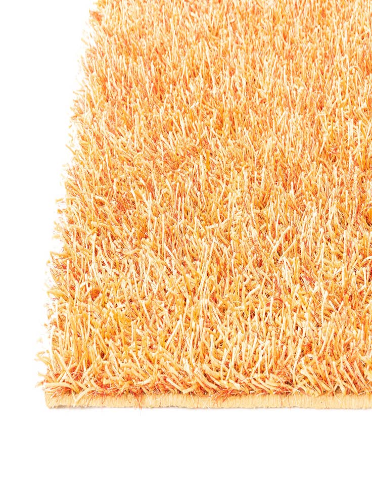 Detail image of 2' 5 x 4' 8  Hand Knotted Solid Shag Runner Rug