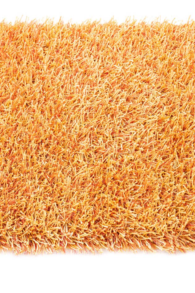 Detail image of 2' 5 x 4' 8 Hand Knotted Solid Shag Runner Rug