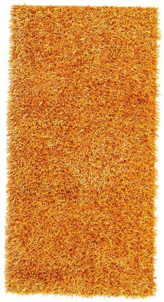 2' 5 x 4' 8 Hand Knotted Solid Shag Runner Rug