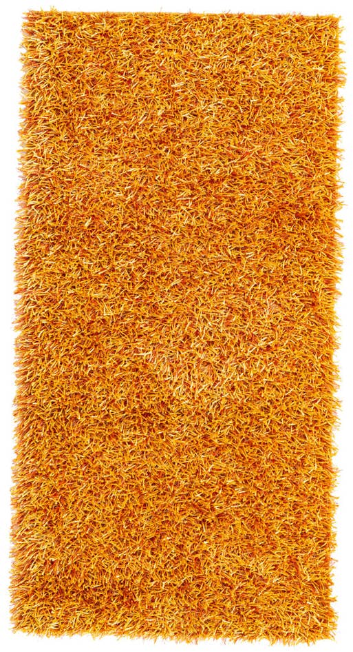 Detail image of 2' 5 x 4' 8 Hand Knotted Solid Shag Runner Rug