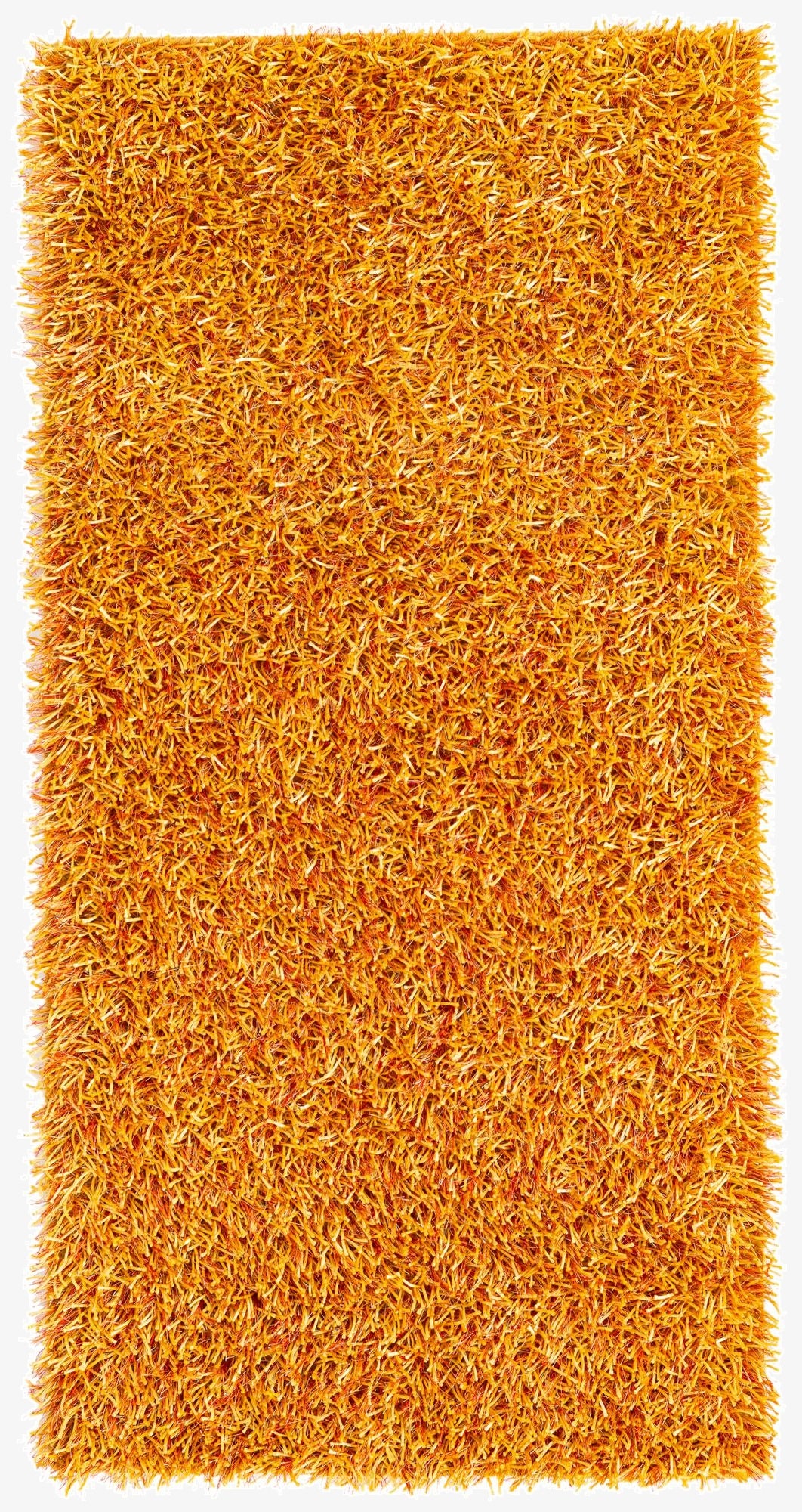 2' 4 x 4' 8  Hand Knotted Solid Shag Runner Rug