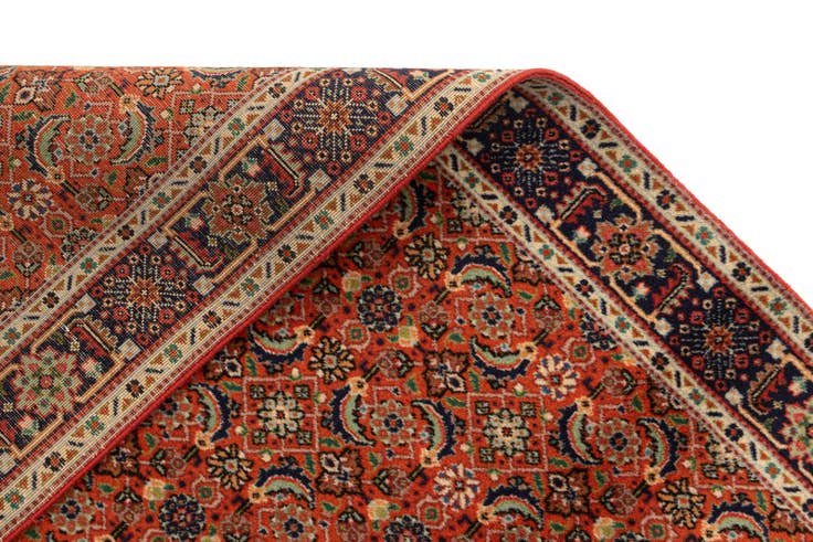 Detailansicht von 80cm x 295cm Tabriz Wolle Läufer Teppich