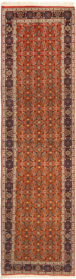 Detailansicht von 80cm x 295cm Tabriz Wolle Läufer Teppich