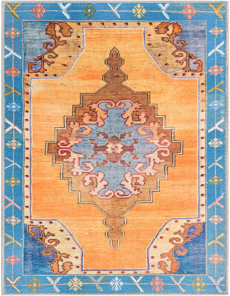 Detail image of 2' x 4' Washable Timeless Runner Rug
