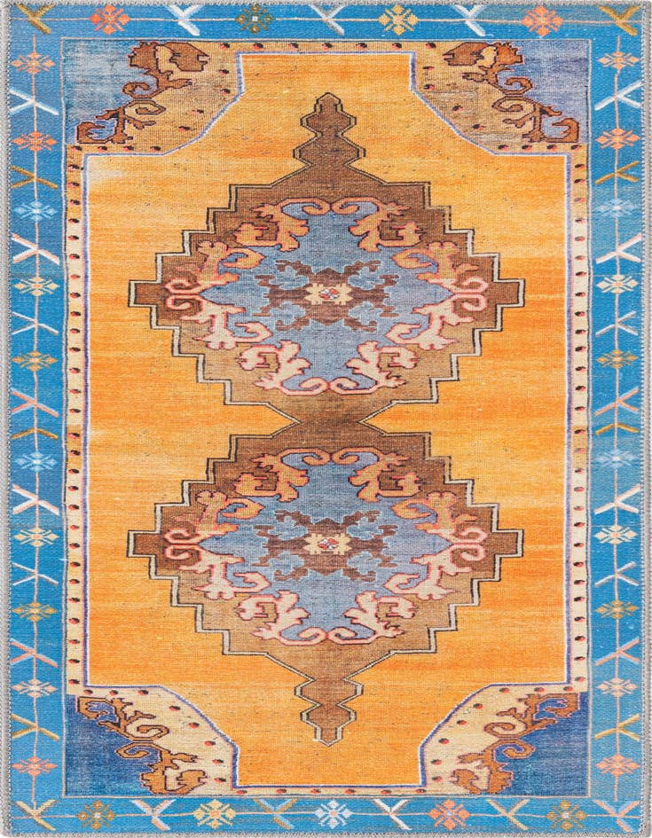 Detail image of 2' x 5' 3 Washable Timeless Runner Rug