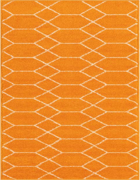 Detail image of 2' x 9' Trellis Frieze Runner Rug