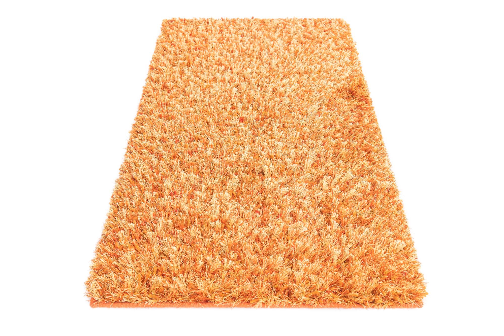 2' 5 x 4' 8 Hand Knotted Two-Tone Shag Oriental Runner Rug