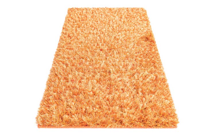 Detail image of 2' 5 x 4' 8 Hand Knotted Two-Tone Shag Oriental Runner Rug