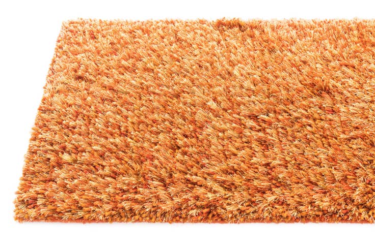 Detail image of 2' 5 x 4' 8 Hand Knotted Two-Tone Shag Oriental Runner Rug