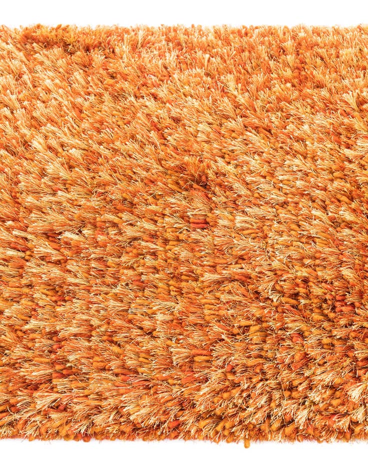 Detail image of 2' 5 x 4' 8 Hand Knotted Two-Tone Shag Oriental Runner Rug