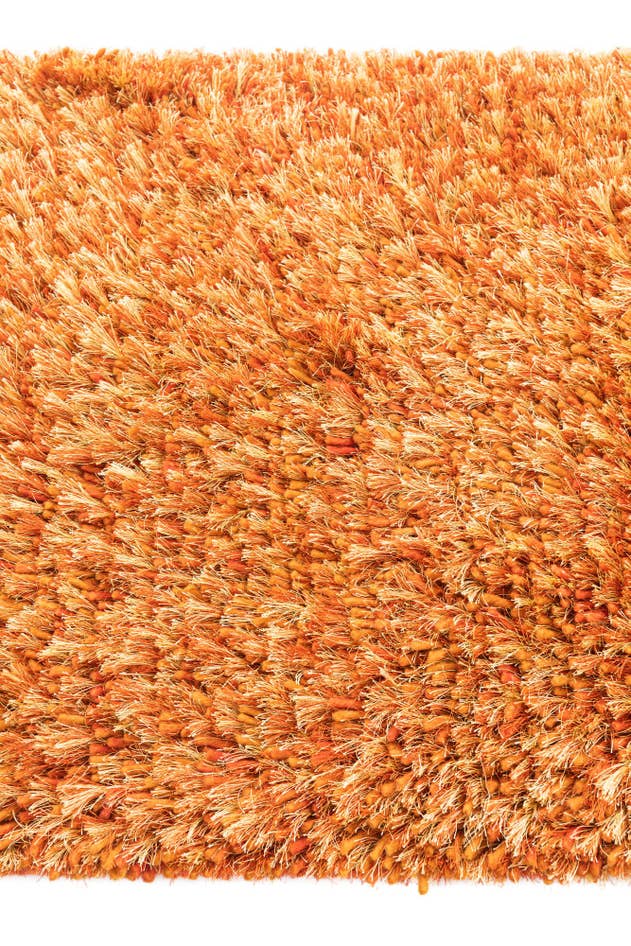 Detail image of 2' 5 x 4' 8 Hand Knotted Two-Tone Shag Oriental Runner Rug