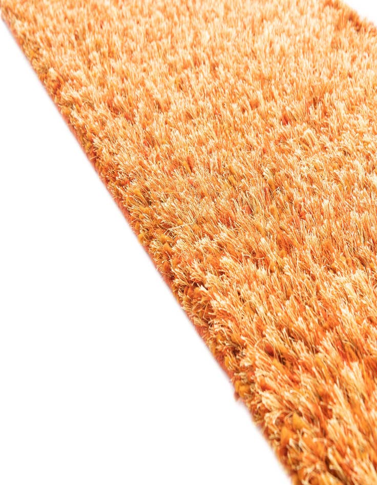 Detail image of 2' 5 x 4' 8 Hand Knotted Two-Tone Shag Oriental Runner Rug