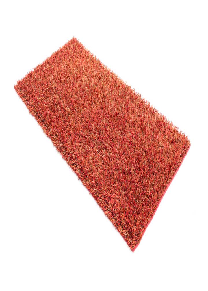 2' 5 x 4' 7 Hand Knotted Two-Tone Shag Oriental Runner Rug