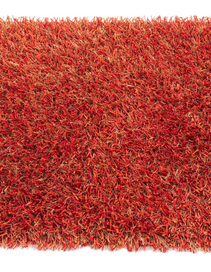 Detail image of 2' 5 x 4' 7 Hand Knotted Two-Tone Shag Oriental Runner Rug