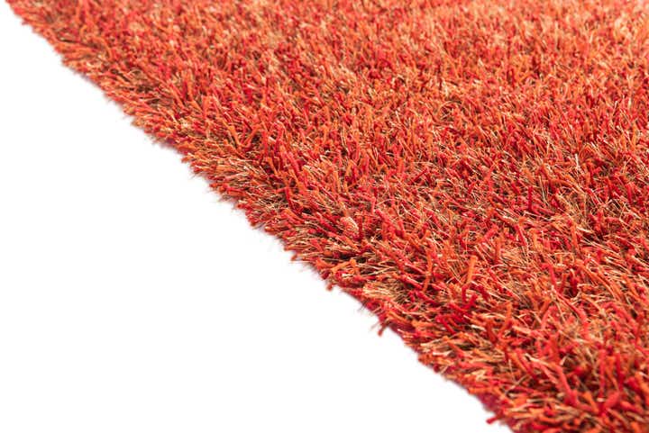 2' 5 x 4' 7 Hand Knotted Two-Tone Shag Oriental Runner Rug