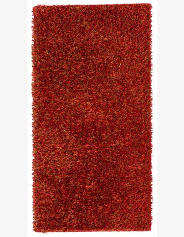 2' 5 x 4' 7 Hand Knotted Two-Tone Shag Oriental Runner Rug