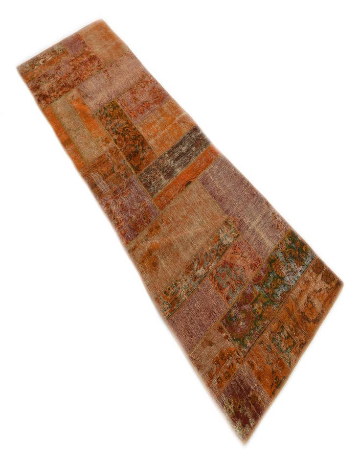 Detail image of 2' 8 x 8' 1  Hand Knotted Ultra Vintage Persian Wool Runner Rug