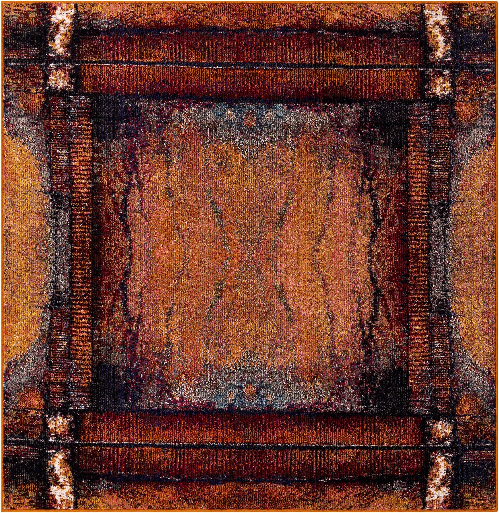 5' 3 x 5' 3  Washable Casablanca Square Rug