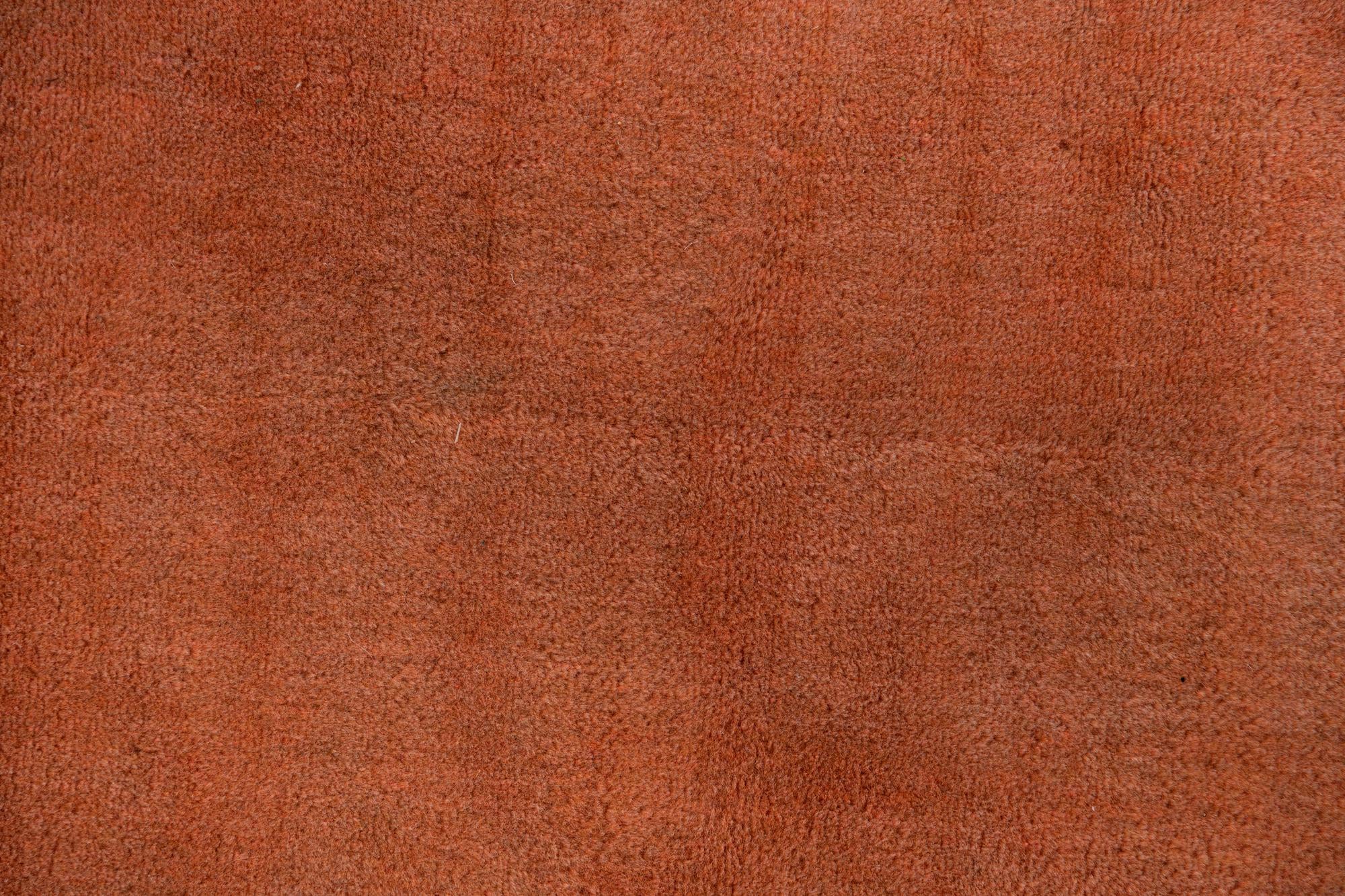 4' 3 x 4' 7 Hand Knotted Gabbeh Wool Square Rug