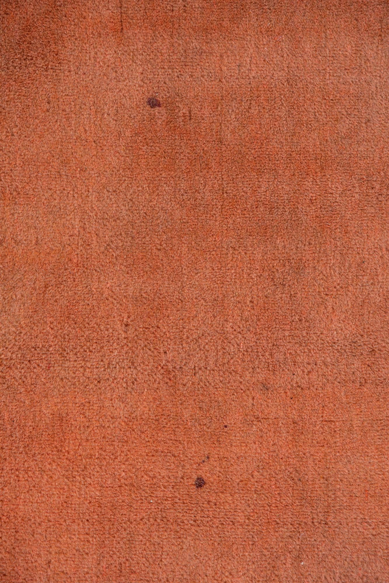 4' 3 x 4' 7 Hand Knotted Gabbeh Wool Square Rug