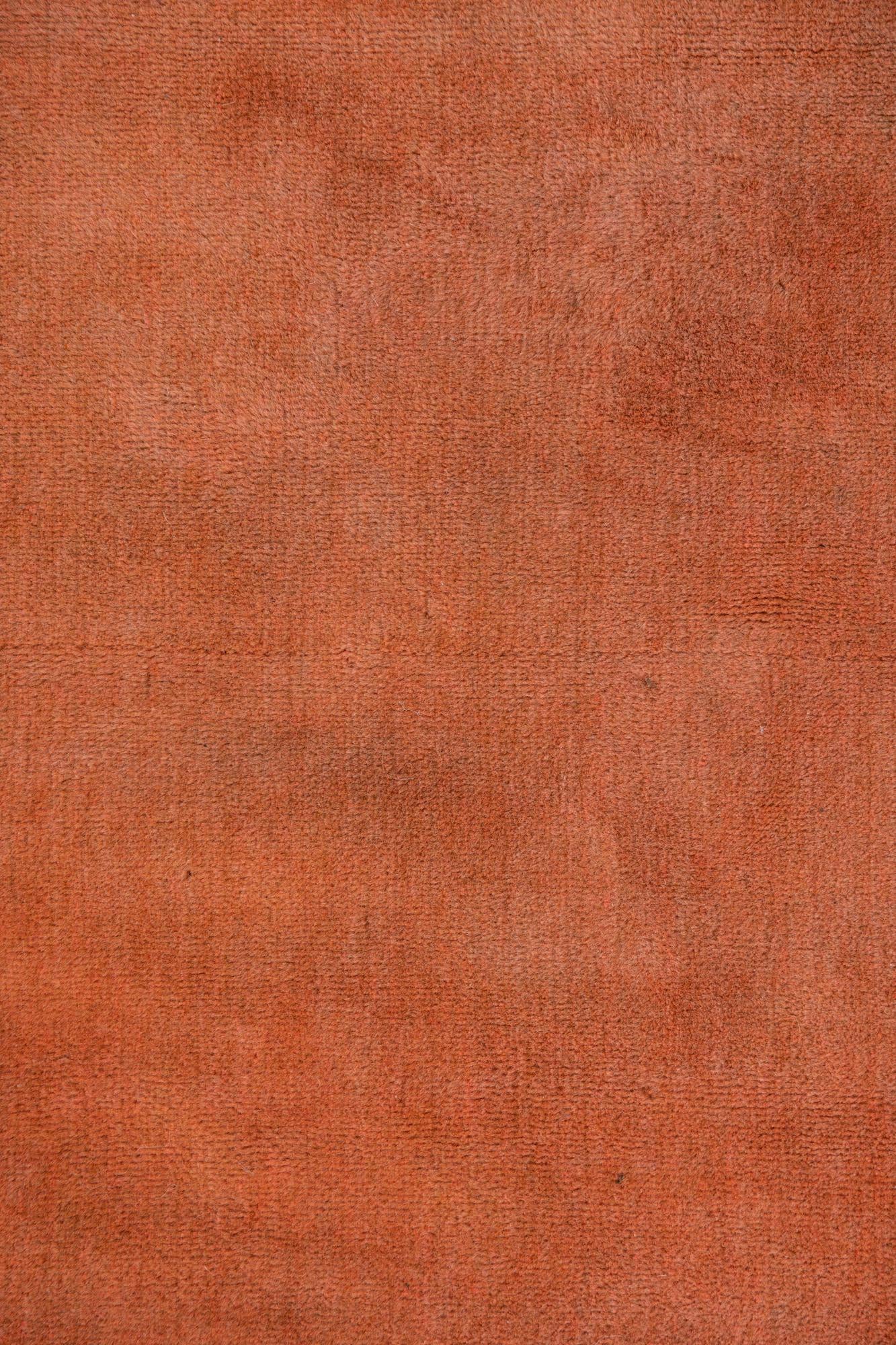 4' 3 x 4' 7 Hand Knotted Gabbeh Wool Square Rug