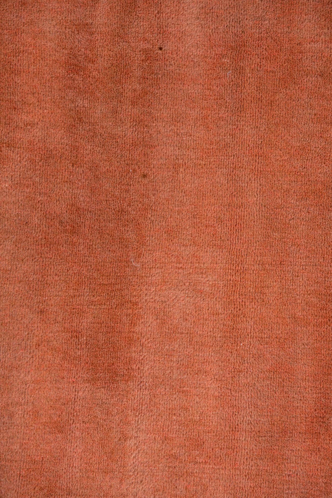 4' 3 x 4' 7 Hand Knotted Gabbeh Wool Square Rug