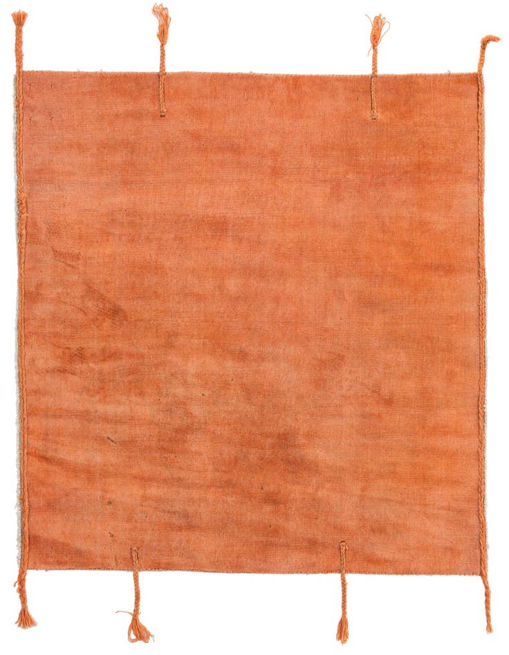 Detail image of 4' 3 x 4' 7 Hand Knotted Gabbeh Wool Square Rug